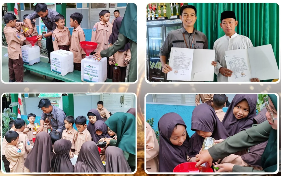 SDIT Iqra dan LAZ Harfa Serang Teken MoU: Ubah Minyak Jelantah Jadi Berkah, Wujudkan Sekolah Tersenyum